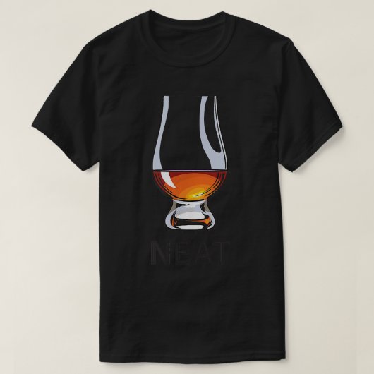 Whiskey Neat T Shirt (Design voorkant)