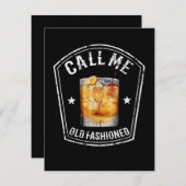 Whiskey noemt me Oude Fashioned Bedankkaart (Voorkant / Achterkant)