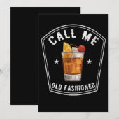 Whiskey noemt me Oude Fashioned Bedankkaart (Voorkant / Achterkant)