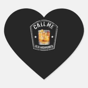 Whiskey noemt me Oude Fashioned Hart Sticker