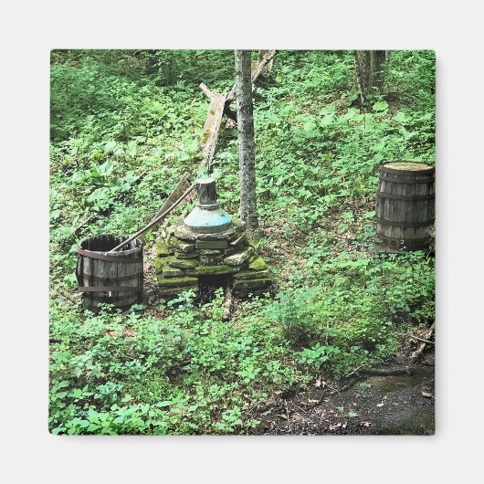 Whiskey, nog steeds in Mabry Mill, VA Magneet (Voorkant)