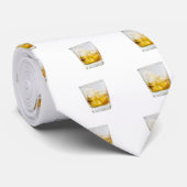 Whiskey op de rotsen stropdas (Opgerold)