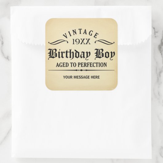 Whiskey Person Grappige Verjaardag Sticker (Tas)