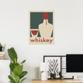 Whiskey-Poster Poster (Thuiskantoor)