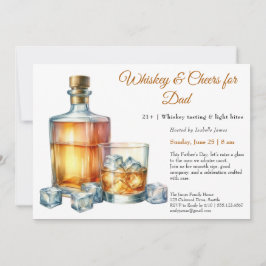 Whiskey & Proost voor Papa – Vaderdag Uitnodiging