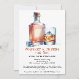 Whiskey & Proost voor Papa – Vaderdag Uitnodiging
