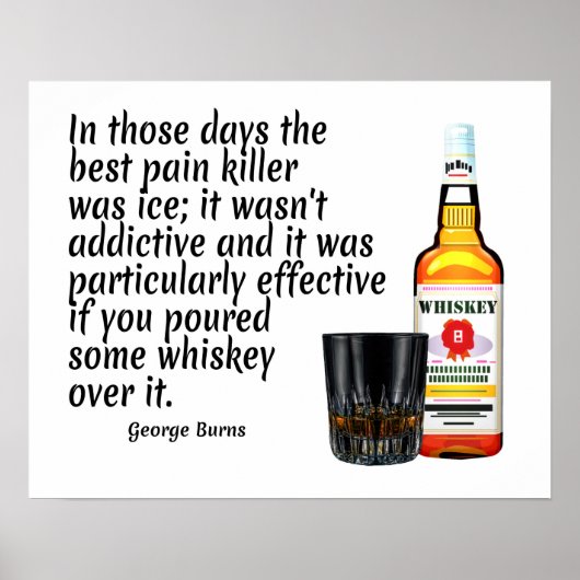 Whiskey Quote Art Print (Voorkant)