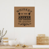 whiskey quotes poster (Keuken)