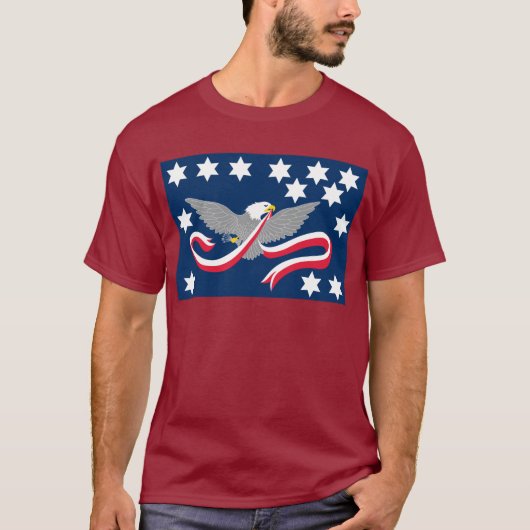Whiskey Rebellion Flag T-Shirts (Voorkant)
