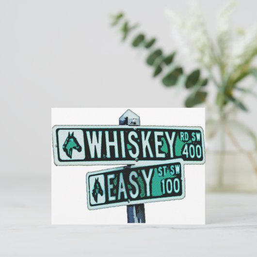 Whiskey Road & Easy St Briefkaart (Staand voorkant)