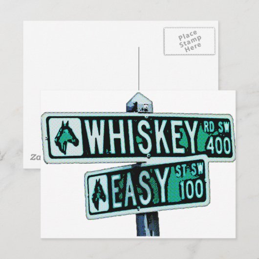 Whiskey Road & Easy St Briefkaart (Voorkant / Achterkant)