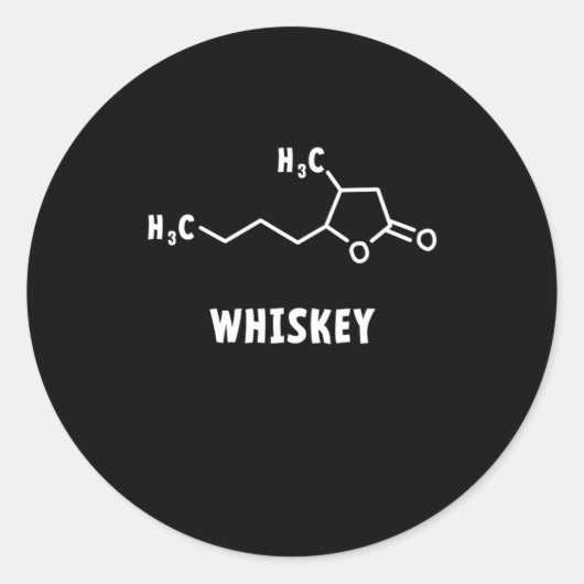 Whiskey Ronde Sticker (Voorkant)