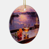 Whiskey & Rozen Zonsondergang Ornament (Rechts)