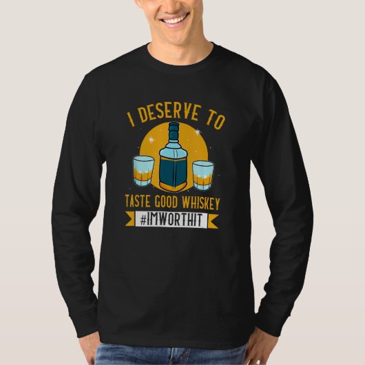 Whiskey Rum Alcohol Cocktail Drunk Alcoholic Damp  T-shirt (Voorkant)