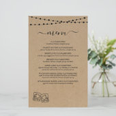 Whiskey / Rum Proeverij Menu (Staand voorkant)