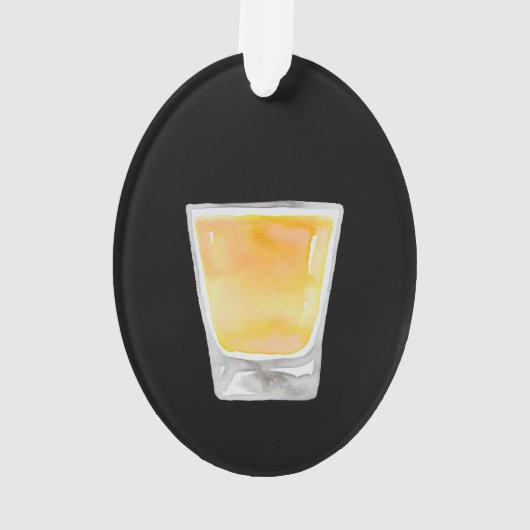 Whiskey Shot Personalized Ornament (achterkant)
