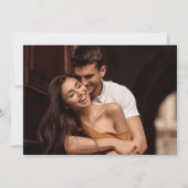 Whiskey sigaar foto bruiloft save the date (Achterkant)