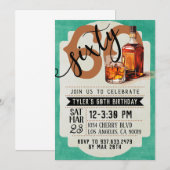 Whiskey & Sigaren 60e verjaardag Kaart (Voorkant / Achterkant)