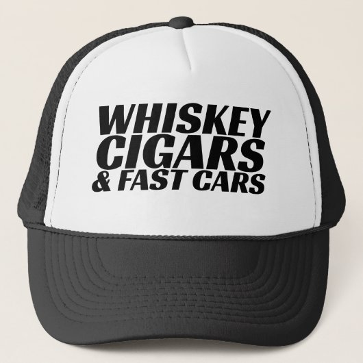 Whiskey Sigaren & Snelheidsduivels Trucker Pet (Voorkant)