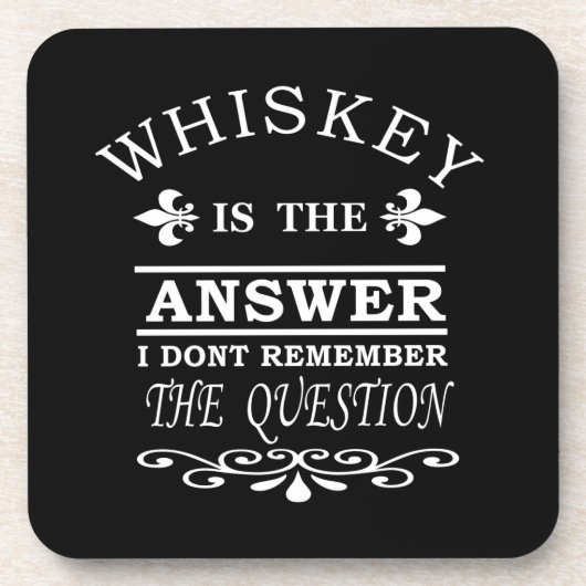 whiskey slogan bier onderzetter (Voorkant)