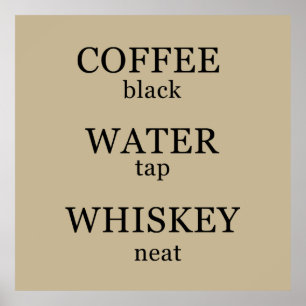 whiskey slogan poster