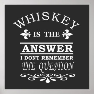 whiskey slogan poster
