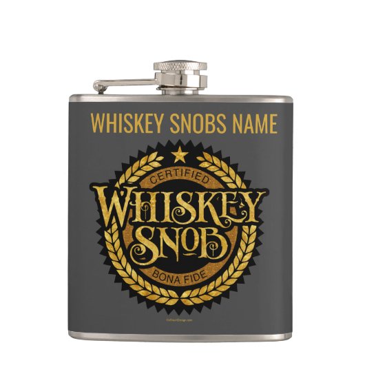 Whiskey Snob Heupfles (Voorkant)
