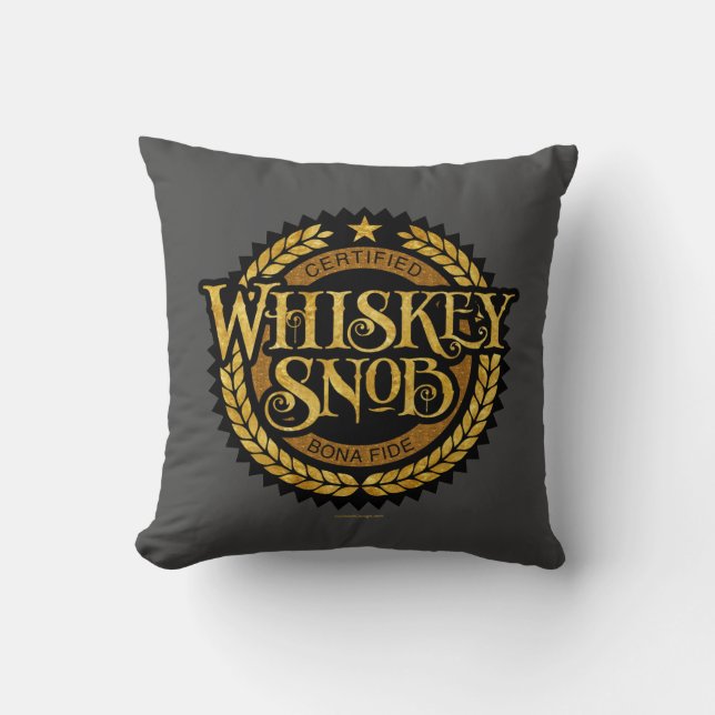 Whiskey Snob Kussen (Voorkant)