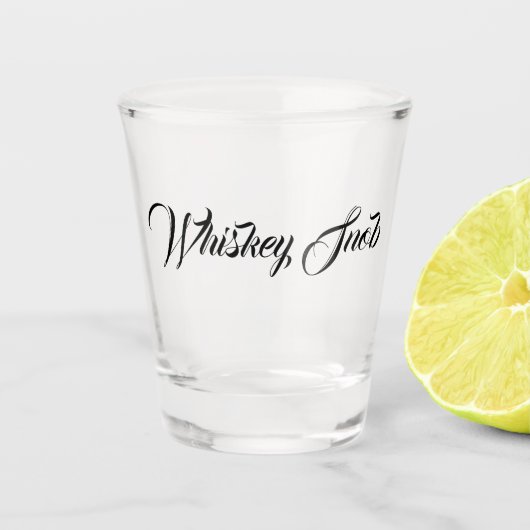Whiskey Snob Shot Glass Glas (Voorkant)