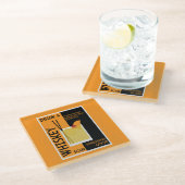 Whiskey Sour Cocktail Napkin Glazen Onderzetter (Schuin)