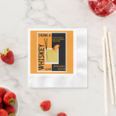 Whiskey Sour Cocktail Napkin Servet (Insitu)