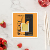 Whiskey Sour Cocktail Napkin Servet (Insitu)