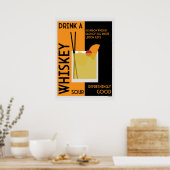 Whiskey Sour Cocktail Poster (Keuken)