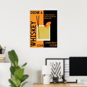 Whiskey Sour Cocktail Poster (Thuiskantoor)