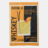 Whiskey Sour Cocktail Theedoek (Verticaal)