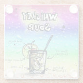 Whiskey Sour Drink Recipe Glazen Onderzetter (Achterkant)