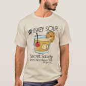 Whiskey Sour Geheime Genootschap T-shirt (Voorkant)