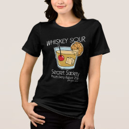 Whiskey Sour Geheime Genootschap Tri-Blend Shirt