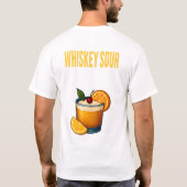 Whiskey Sour T-Shirt – Classic Bourbon Cocktail (Achterkant)