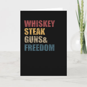Whiskey Steaks Pistolen en Freedom USA Flag Kaart