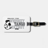 Whiskey Tango Foxtrot - Aviation Humor Bagagelabel (Voorkant horizontaal)