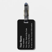 Whiskey Tango Foxtrot - Aviation Humor Bagagelabel (Achterkant verticaal)