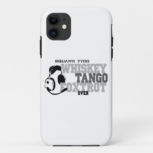Whiskey Tango Foxtrot - Aviation Humor Case-Mate iPhone Case (Achterkant)