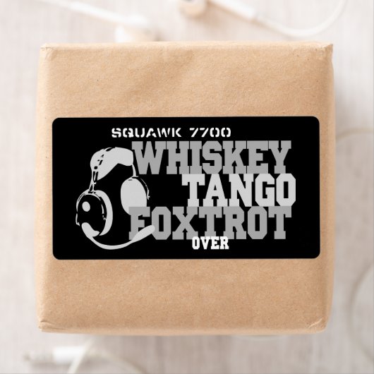 Whiskey Tango Foxtrot - Aviation Humor Etiket (Insitu)