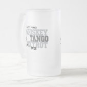 Whiskey Tango Foxtrot - Aviation Humor Matglas Bierpul (Voorkant links)