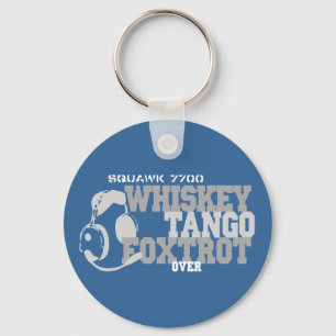 Whiskey Tango Foxtrot - Aviation Humor Sleutelhanger
