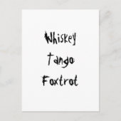 Whiskey Tango Foxtrot Briefkaart (Voorkant)