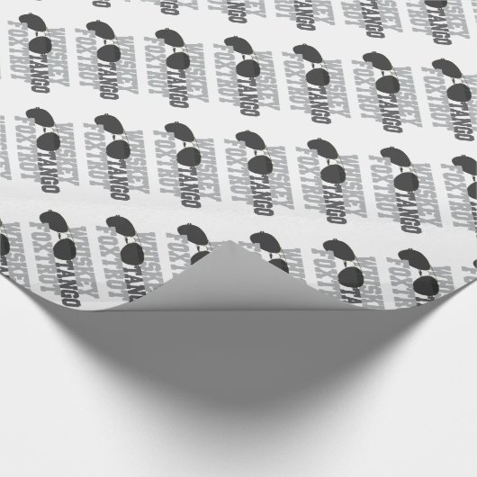 Whiskey Tango Foxtrot - Luchtvaartbril Cadeaupapier (Hoek)