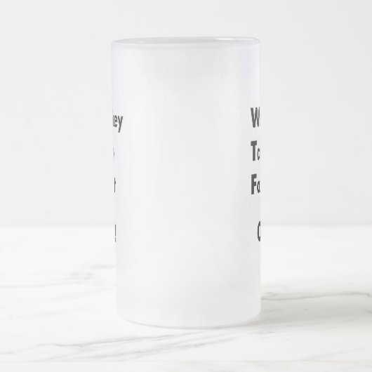 Whiskey Tango Foxtrot Over! Matglas Bierpul (Center)