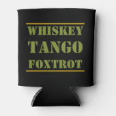 Whiskey Tango Foxtrot WTF Blikjeskoeler (Voorkant)